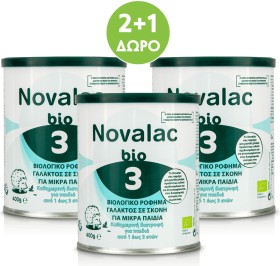 Novalac Γάλα σε Σκόνη Bio 3 12m+ 3x400g 1200gr