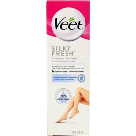 Veet Silky Fresh Ευαίσθητες Επιδερμίδες Αποτριχωτική Κρέμα 100ml