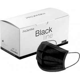 Μάσκες ProDentika Black Line Type IIR Medical 3ply 50 τεμάχια