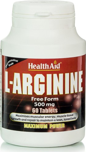 Health Aid L-Arginine 500mg Συμπλήρωμα Διατροφής με Αργινίνη 60 Ταμπλέτες