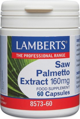 Lamberts Saw Palmetto Extract 160mg Συμπλήρωμα Διατροφής 60 Κάψουλες