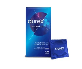 Durex Προφυλακτικά Ευκολοφόρετα Classic 12 Τεμάχια