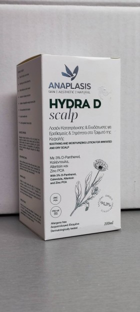 Anaplasis Hydra D Scalp Lotion Καταπράυνσης & Ενυδάτωσης για το Τιχωτό της Κεφαλής 100ml