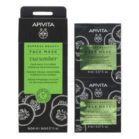 Apivita Express Beauty Μάσκα Εντατικής Ενυδάτωσης με Αγγούρι 2x8ml