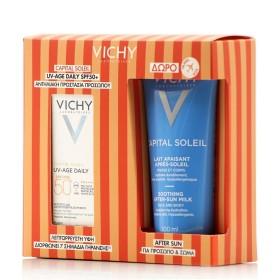 Vichy Promo Pack Capital Soleil SPF50+ UV-Age Daily Αντηλιακό Προσώπου κατά της Φωτογήρανσης 40ml & Capital Soleil After Sun Ενυδατικό Γαλάκτωμα Προσώπου Σώματος για Μετά τον Ήλιο 100ml