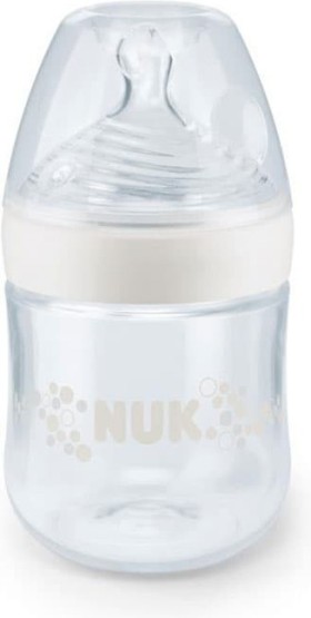 Nuk Nature Sense Πλαστικό Μπιμπερό με Θηλή Σιλικόνης 0-6m 150ml