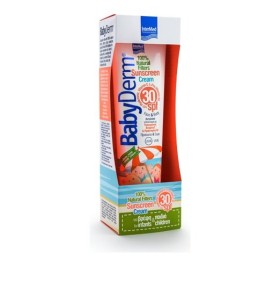 Intermed BabyDerm Sunscreen Cream SPF30 Βρεφικό Παιδικό Αντηλιακό Γαλάκτωμα για Πρόσωπο - Σώμα 300ml