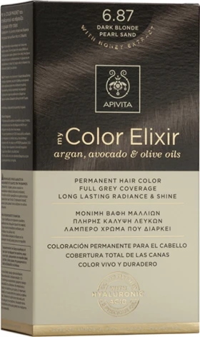 Apivita My Color Elixir Promo -20% N.6.87 Ξανθό Σκούρο Περλέ