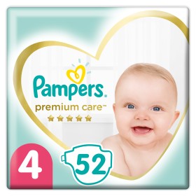 Pampers Premium Care Μέγεθος 4 [9-14kg] 52 Πάνες !