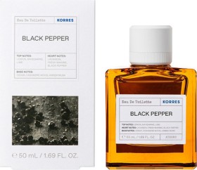 Korres Black Pepper Eau De Toilette Ανδρικό Άρωμα 50ml