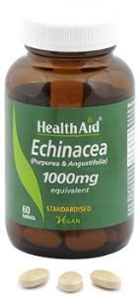 Health Aid Balanced Echinacea Purpurea/Angustifolia Συμπλήρωμα Διατροφής για την Ενίσχυση της Άμυνας του Οργανισμού 1000mg 60 Ταμπλέτες