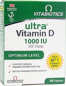 Vitabiotics Ultra D-3 96 ταμπλέτες