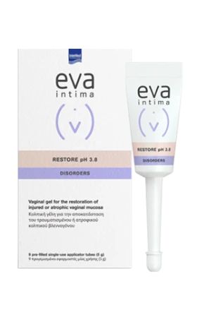 Intermed Eva Intima Disorders Restore pH 3.8 Gel για την Ευαίσθητη Περιοχή 9 x 5gr