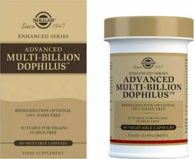 Solgar Enchanced Series Advanced Multi-billion Dophilus Προβιοτικά 60 φυτικές κάψουλες