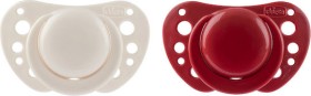 Chicco Physio Air Σετ Πιπίλες Μπεζ/Μπορντό 6-16m 2τμχ