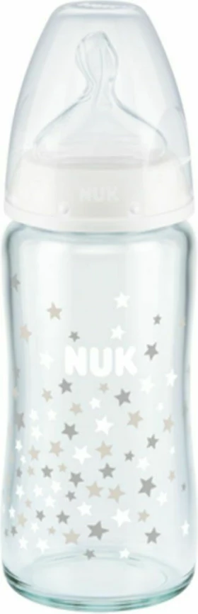 NUK FIRST CHOICE ΜΠΙΜΠΕΡΟ ΓΥΑΛ.Θ.ΣΙΛ. 240 ML