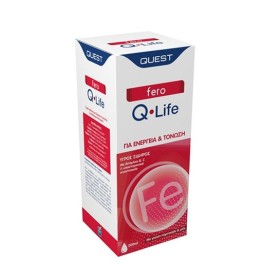 Quest Fero Q Life Υγρός Σίδηρος Πορτοκάλι & Μέλι 200ml