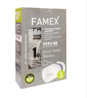 Μάσκες Famex Γκρι FFP2 10 Τεμάχια σε Κουτί