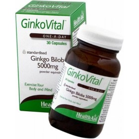 Health Aid GinkoVital 5000mg Συμπλήρωμα Διατροφής με Ginkgo Biloba για Υγιές Κυκλοφορικό & Πνευματικές Επιδόσεις 30 Κάψουλες