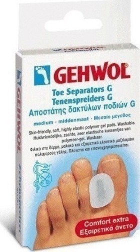 Gehwol Toe Separator G Medium Αποστάτης δακτύλων ποδιού τύπου G Μεσαίου μεγέθους 3τεμάχια Medium [1126913]