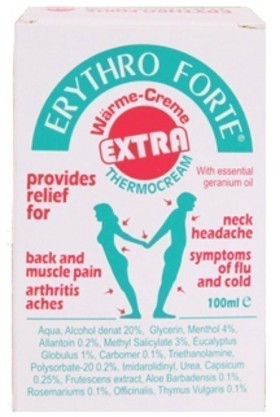 Erythro Forte Thermocream Extra Θερμαντική Κρέμα 100ml