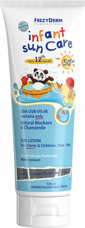 Frezyderm Infant Sun Care SPF50+ Παιδικό Αντηλιακό Γαλάκτωμα Προσώπου - Σώματος από τον 12m+ 100ml