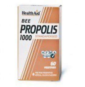 Health Aid Bee Propolis 1000mg Συμπλήρωμα Διατροφής από 100% Αγνή Πρόπολη για Τόνωση της Άμυνας του Οργανισμού 60 Ταμπλέτες