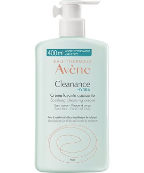 Avene Cleanance Hydra Creme Lavante Apaisante Κρέμα Καθαρισμού Προσώπου Για Δέρμα Υπό Ξηραντική Αγωγή 400ml