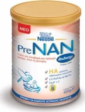 Nestle Nan PreNAN LC Pufas Βρεφικό Γάλα για Λιποβαρή & Προώρα Μωρά, 400 gr