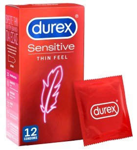 Durex Προφυλακτικά Πολύ Λεπτά Sensitive 12 Τεμάχια