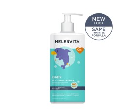 Helenvita Baby All Over Cleanser Perfume Talc Απαλό Σαμπουάν - Αφρόλουτρο Για Σώμα - Μαλλιά Με Ντισπένσερ 1000ml Sticker -40% Επί Της Τιμής