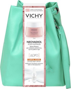 Vichy Neovadiol Rose Platinium Πράσινο Σετ Περιποίησης με Κρέμα Προσώπου