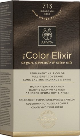 Apivita My Color Elixir No7,13 Ξανθό Σαντρέ Μελί Κρέμα Βαφή Σε Σωληνάριο 50ml - Ενεργοποιητής Χρώματος 75ml