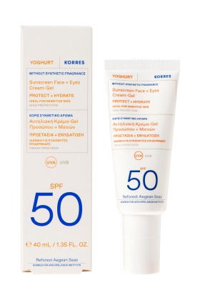 Korres Yoghurt Sunscreen Face - Eyes Cream SPF50 Αντηλιακή Κρέμα Gel Προσώπου - Ματιών 40ml