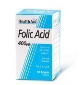 HEALTH AID Folic Acid 400ug tablets 90s