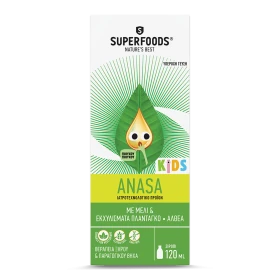 Superfoods ANASA Kids Παιδικό Σιρόπι Για Τον Ξηρό - Παραγωγικό Βήχα Μέλι - Άλθαια 120ml
