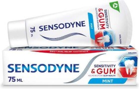 Sensodyne Sensitivity & Gum Mint Οδοντόκρεμα για Ευαίσθητα Δόντια & Ούλα που Aιμορραγούν, 75ml