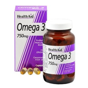 Health Aid Omega 3 750mg Συμπλήρωμα Διατροφής με Ω3 Λιπαρά Οξέα για Υγιές Καρδιακό & Κυκλοφορικό Σύστημα 60 Κάψουλες