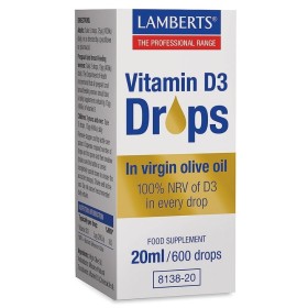 Lamberts Vitamin D3 Drops Συμπλήρωμα Διατροφής Βιταμίνης D3 20ml / 600 Drops