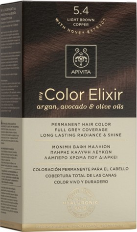 Apivita My Color Elixir Promo -20% N.5.4 Καστανό Ανοιχτό Χάλκινο