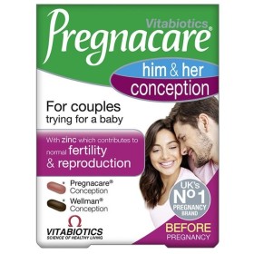 Vitabiotics Pregnacare His & Her Conception Dual Pack 2 x 30 ταμπλέτες