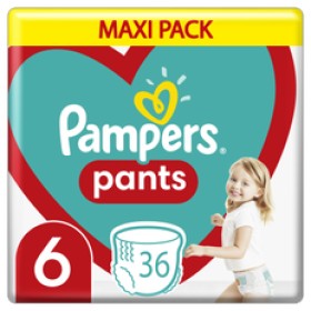Pampers Pants Μέγεθος 6 [15kg+] Maxi 36 Πάνες - Βρακάκι