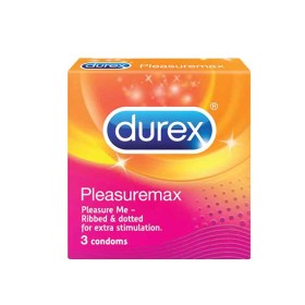Durex Pleasuremax Προφυλακτικά Με Ραβδώσεις Και Κουκίδες Για Περισσότερη Διέγερση 3 Τεμάχια