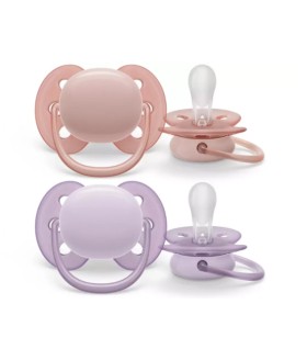 Philips Avent Πιπίλα ultra soft 0-6μηνών GIRL