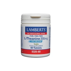 Lamberts L-Theanine Vegan 200mg 60 ταμπλέτες