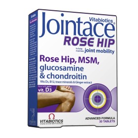 Vitabiotics Jointace Rose Hip, Γλυκοσαμίνη, Χονδροϊτίνη, MSM 30Tabs