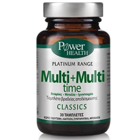 Power Health Classics Platinum Multi + Multi Time Ισχυρή Πολυβιταμίνη 30 Ταμπλέτες