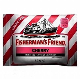 Fishermans Friend Cherry Καραμέλες με Γεύση Κεράσι και Μενθόλη (Φούξια) 25gr