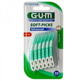 Gum 650 Soft Picks Advanced Regular Μεσοδόντια Βουρτσάκια Μέγεθος Regular, 30 Τεμάχια