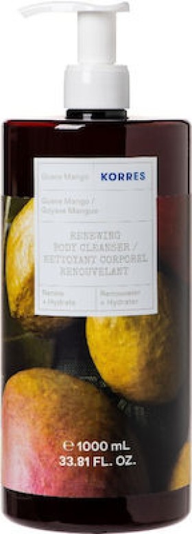 Korres Renewing Αφρόλουτρο σε Gel Guava Mango 1000ml